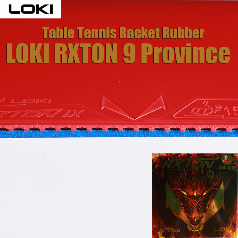 Table Tennis Loki - LOKI RXTON 9, Karet untuk Meja